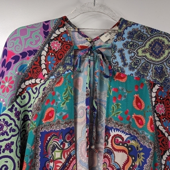 Umgee Boho Printed Kimono Sz S/M - Picture 3 of 8